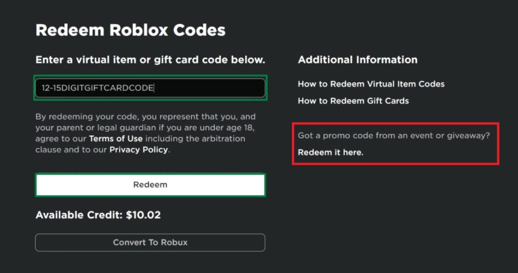 How to Redeem Roblox Gift Card Codes?